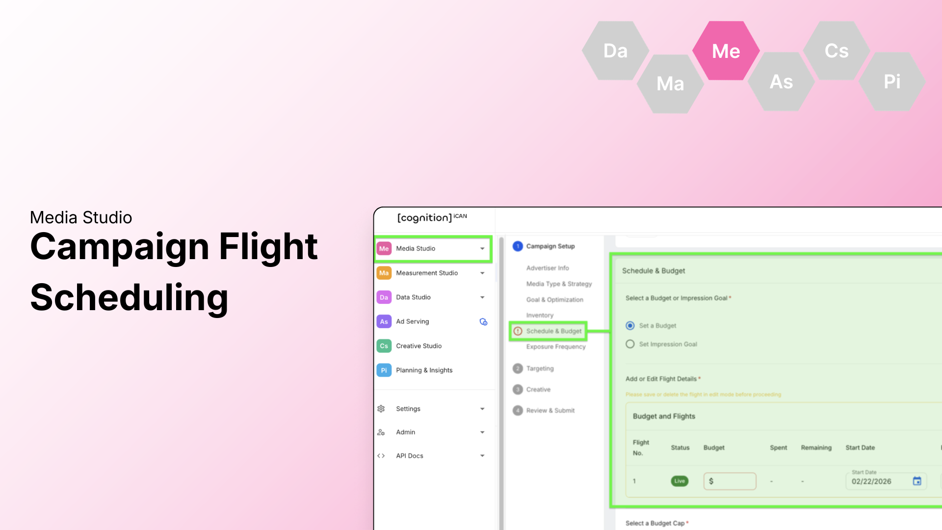 Enhancements to Media Studio: Campaign Create and Modify Flight Scheduling